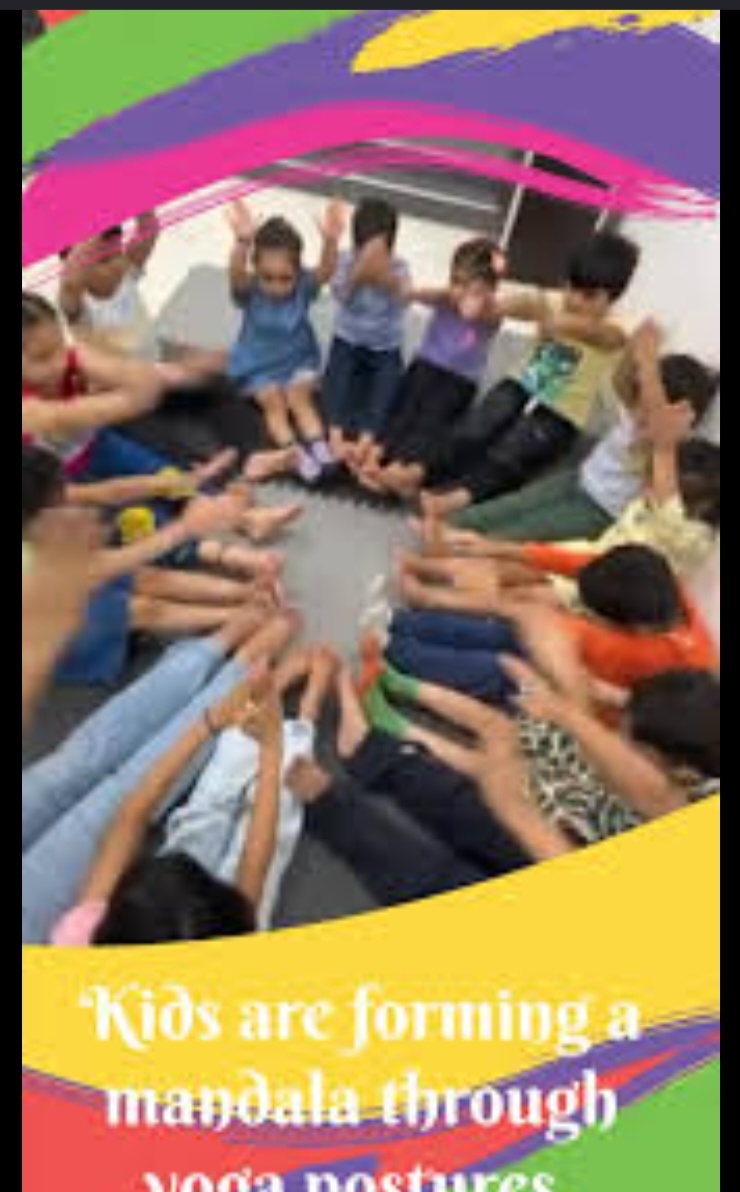 Little mandalas, big smiles — yoga circle time