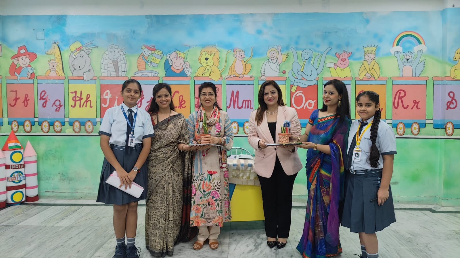 With the Bindu Batra Sparkle Minds team & student leaders